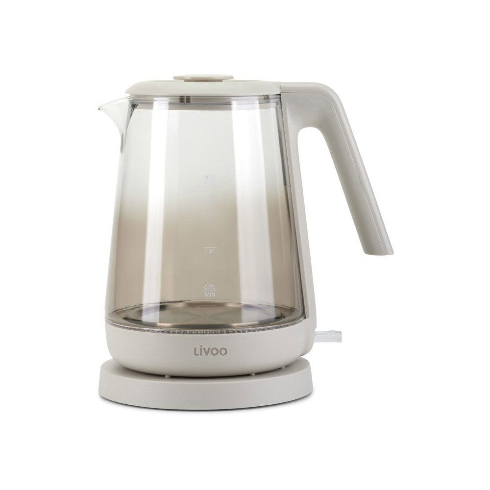 Bouilloire - Livoo - Dod216g - 2200 W - 1,7 L - Verre / Gris Livoo - Mathon - 1