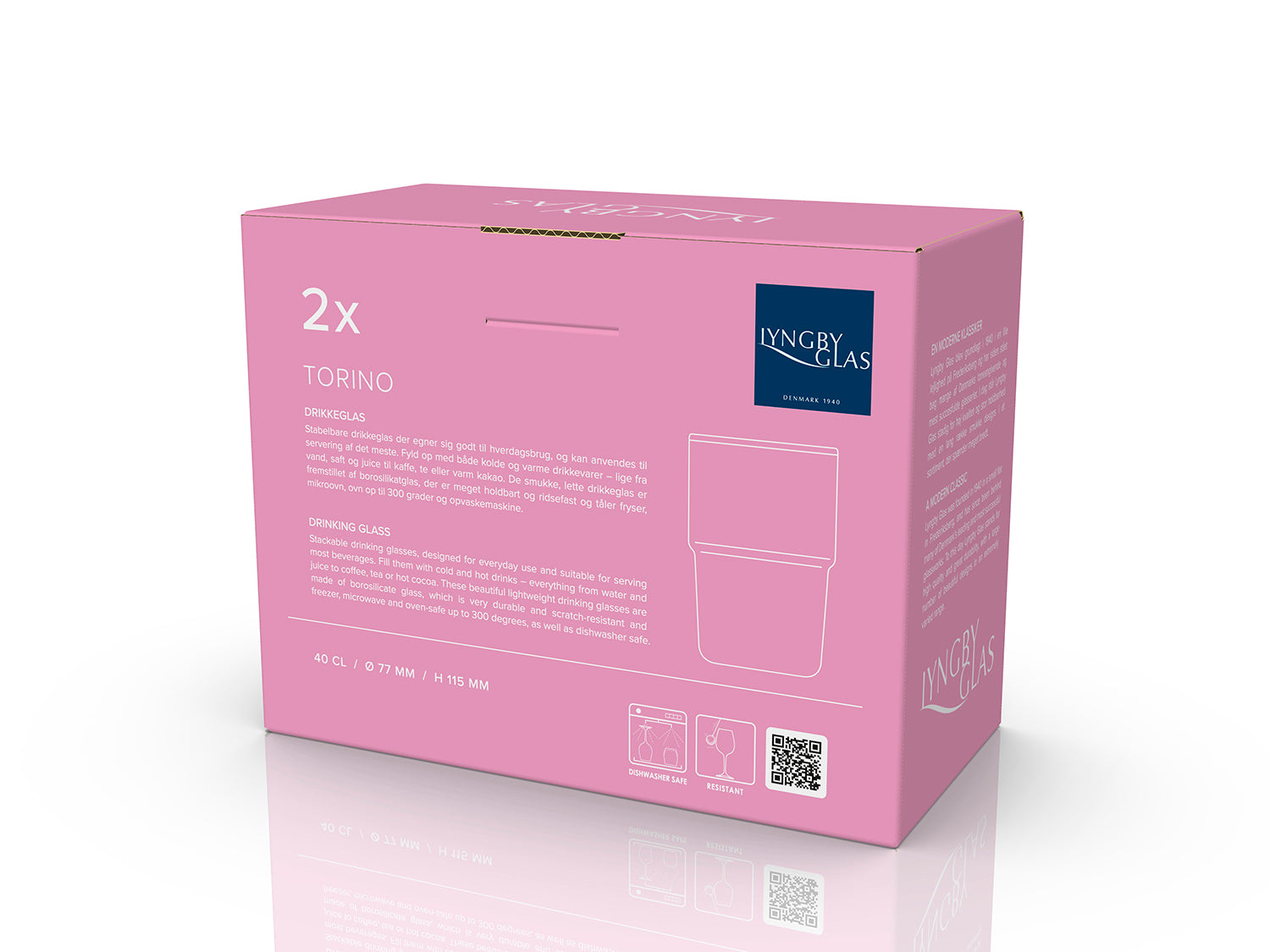 Set de 2 verres TORINO Rose Lyngby Glas - Mathon - 5