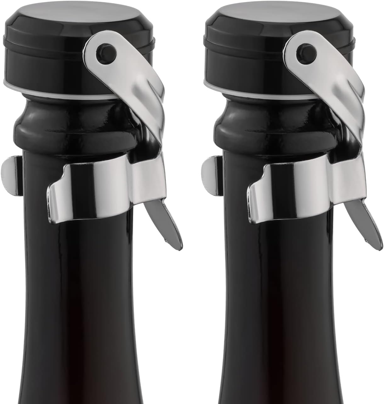 2 Bouchon de vin et champagne réutilisable en acier inox Vendos85 - Mathon