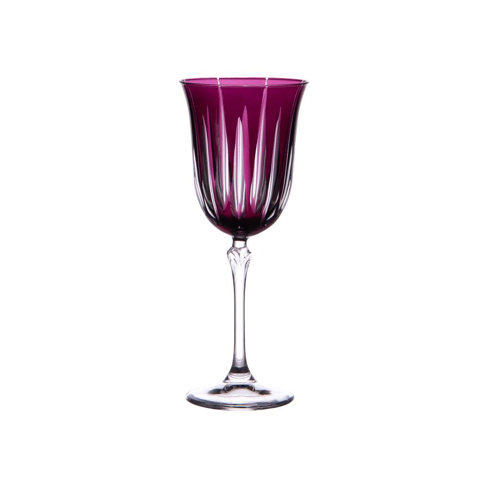 Coffret de 6 verres à pied Divina violet 28 cl Table passion - Mathon - 1