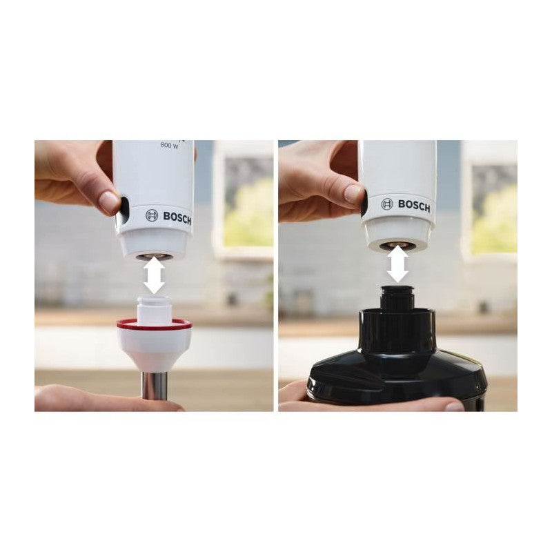 Mixeur Plongeant -   - Msm4w410 Ergomaster - Moteur 800w - 4 Lames Quattroblade - Levier Vitesses A Gachette + Turbo Bosch - Mathon - 6