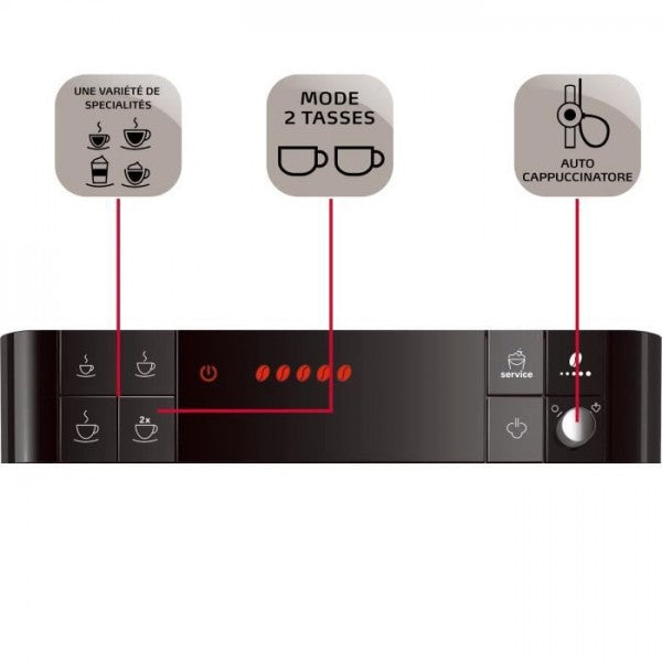 Machine A Cafe  A Café A Grain Melitta Passione - Argent Melitta - Mathon - 6