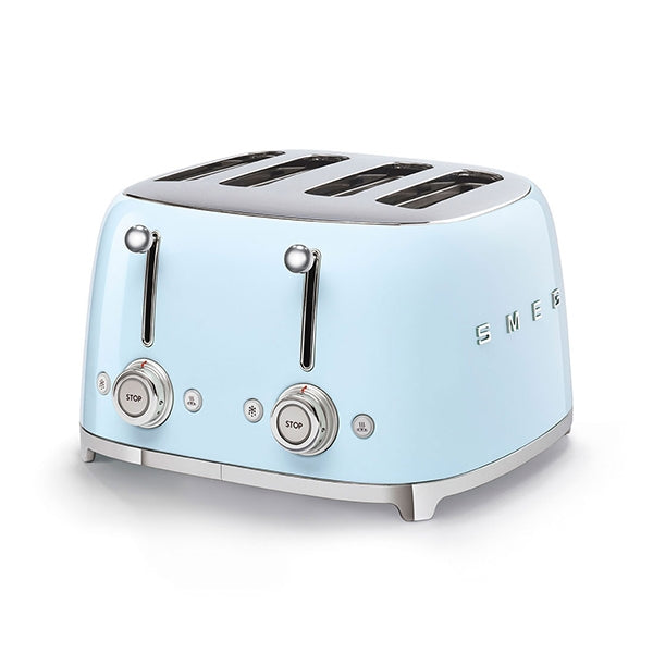 Toaster 4 fentes 2000 W TSF03PBEU bleu azur Smeg - Mathon - 1
