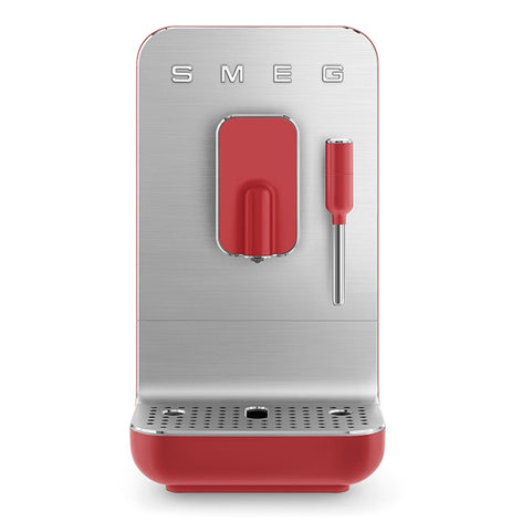 Machine à café avec broyeur et buse vapeur 1350 W BCC02RDMEU rouge Smeg - Mathon - 2