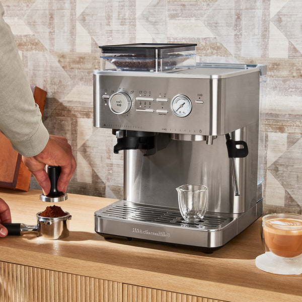 Machine à café semi-automatique avec broyeur 5KES6551SX Kitchenaid - Mathon - 3