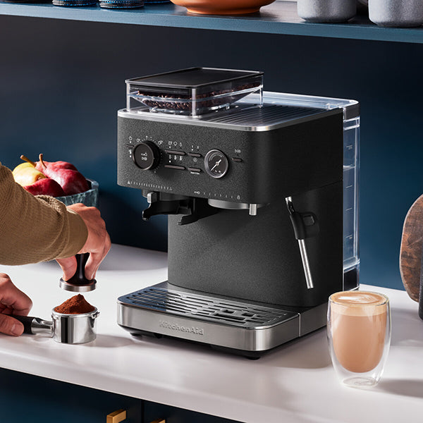 Machine à café semi-automatique avec broyeur 5KES6551BK Kitchenaid - Mathon - 3