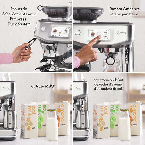 Machine à expresso The Barista Touch™ Impress Cold avec extraction à froid SES882 Sage - Mathon - 4