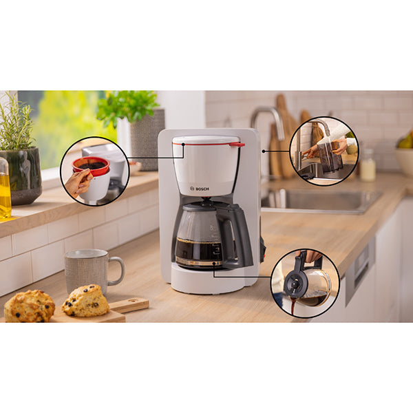 Cafetière filtre électrique MyMoment blanc 1200 W TKA2M111 Bosch - Mathon - 3