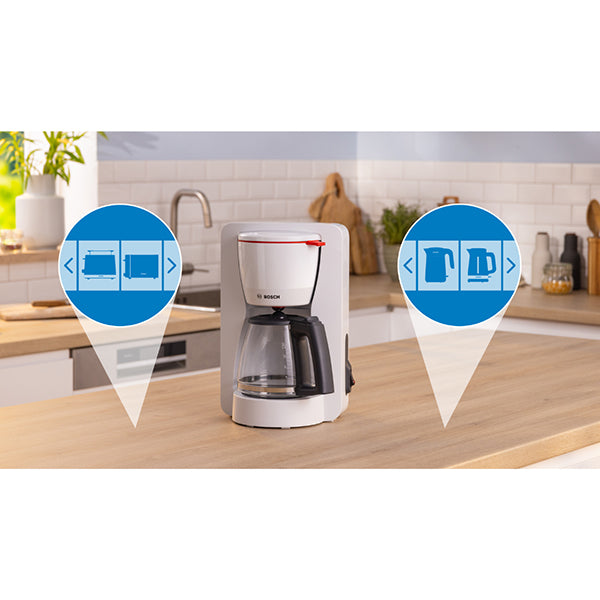 Cafetière filtre électrique MyMoment blanc 1200 W TKA2M111 Bosch - Mathon - 9