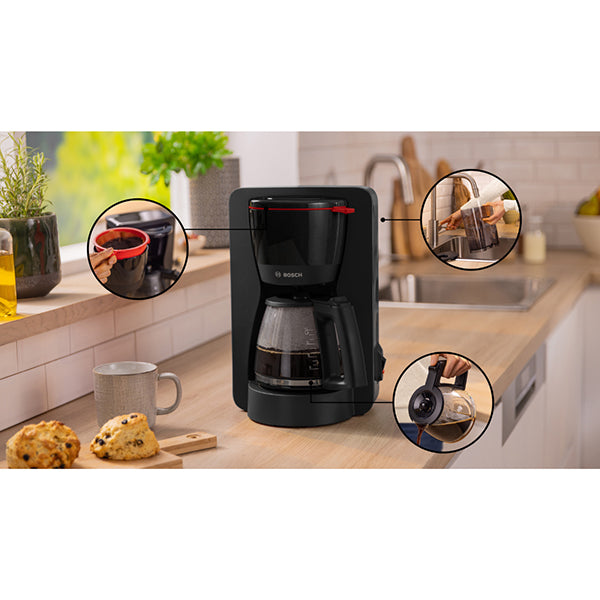 Cafetière filtre électrique MyMoment noir 1200 W TKA2M113 Bosch - Mathon - 3