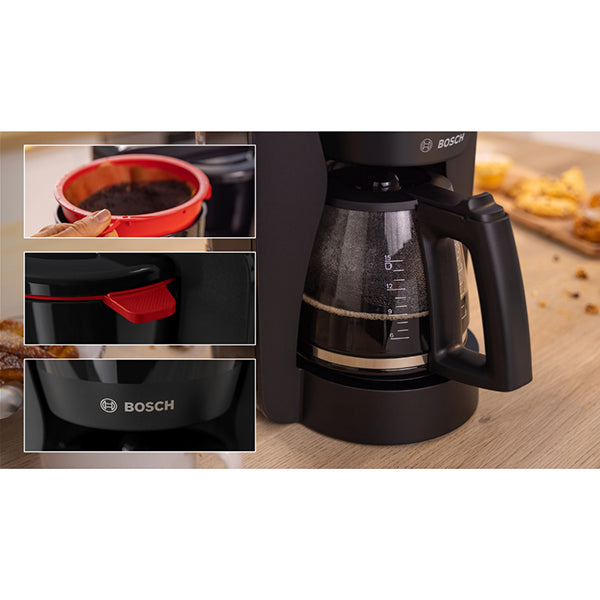 Cafetière filtre électrique MyMoment noir 1200 W TKA2M113 Bosch - Mathon - 4