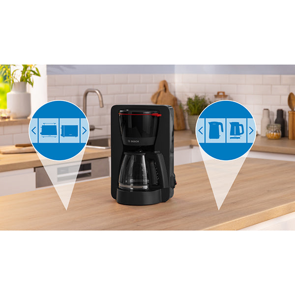 Cafetière filtre électrique MyMoment noir 1200 W TKA2M113 Bosch - Mathon - 9