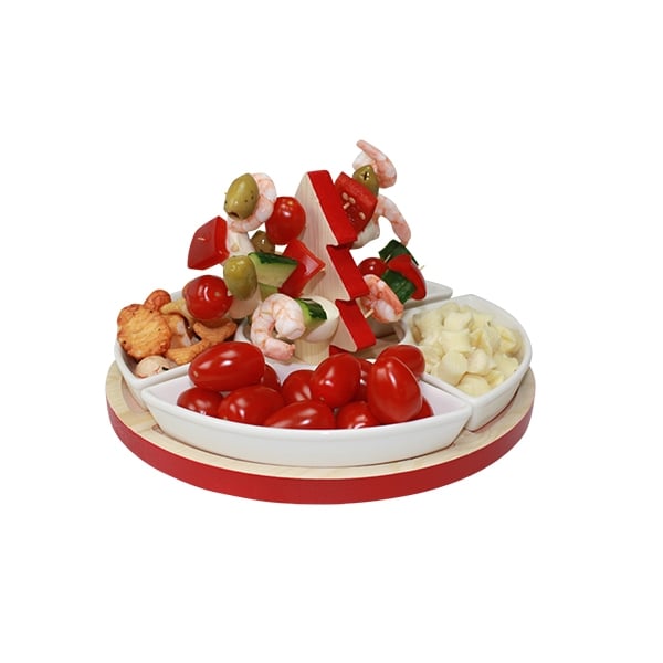 Service apéritif de Noël 4 coupelles Ard