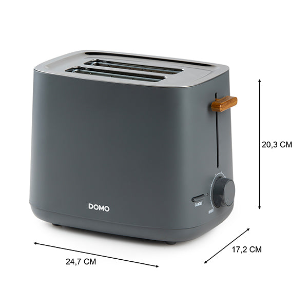 Grille-pain gris mat 1000 W Domo - Mathon - 2