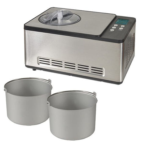 Turbine à glace PRO 2 cuves x 1,65 L ICE-1530 PRO Kitchen Chef Professional - Mathon - 1