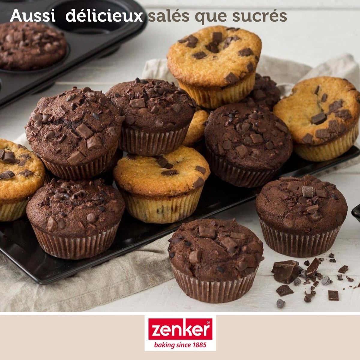 Moule à muffins 6 empreintes 28 x 19 cm Zenker Black Metallic Zenker - Mathon - 4