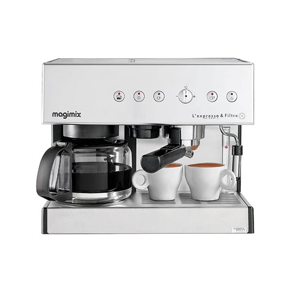 Cafetière Expresso et filtre automatic chrome mat 1,4 L 11423 Magimix - Mathon - 1