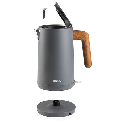 Bouilloire grise mat 1,7 L 2200 W Domo - Mathon - 2