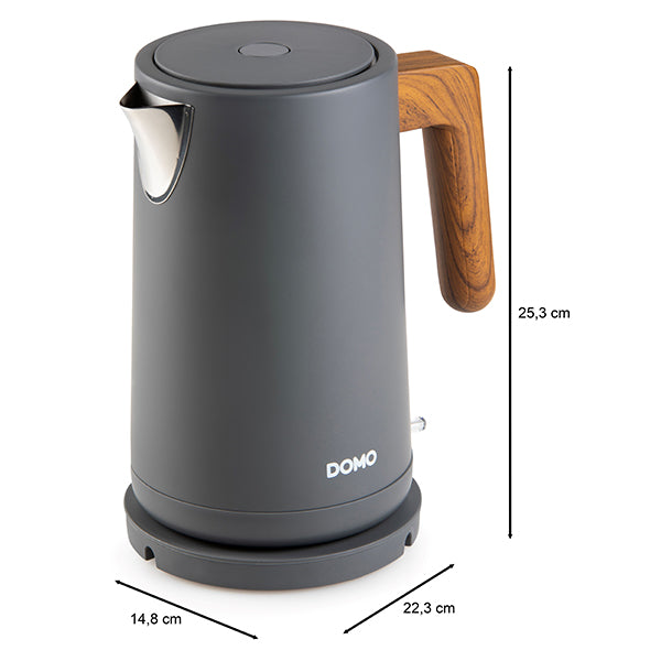 Bouilloire grise mat 1,7 L 2200 W Domo - Mathon - 5