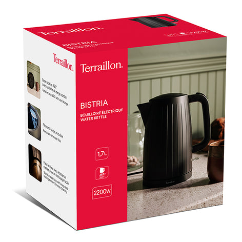Bouilloire électrique noire Bistria 1,7 L 2200 W Terraillon - Mathon - 1