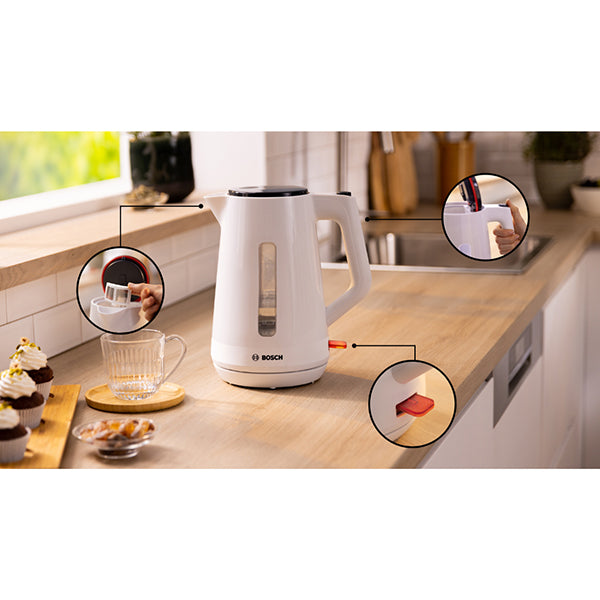 Bouilloire électrique MyMoment blanc 1,7 L 2400 W TWK1M121 Bosch - Mathon - 3
