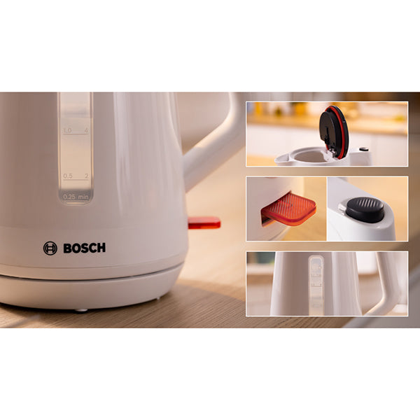 Bouilloire électrique MyMoment blanc 1,7 L 2400 W TWK1M121 Bosch - Mathon - 4