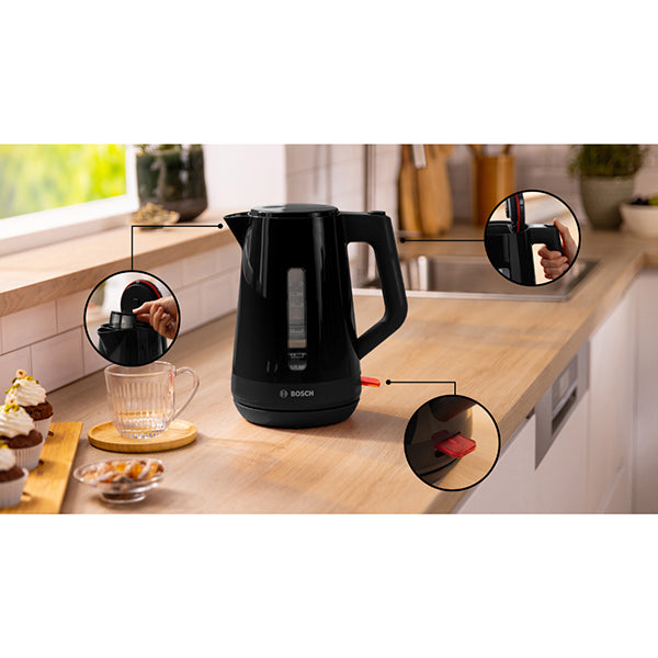 Bouilloire électrique MyMoment noir 1,7 L 2400 W TWK1M123 Bosch - Mathon - 3