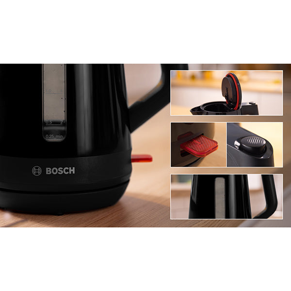 Bouilloire électrique MyMoment noir 1,7 L 2400 W TWK1M123 Bosch - Mathon - 4