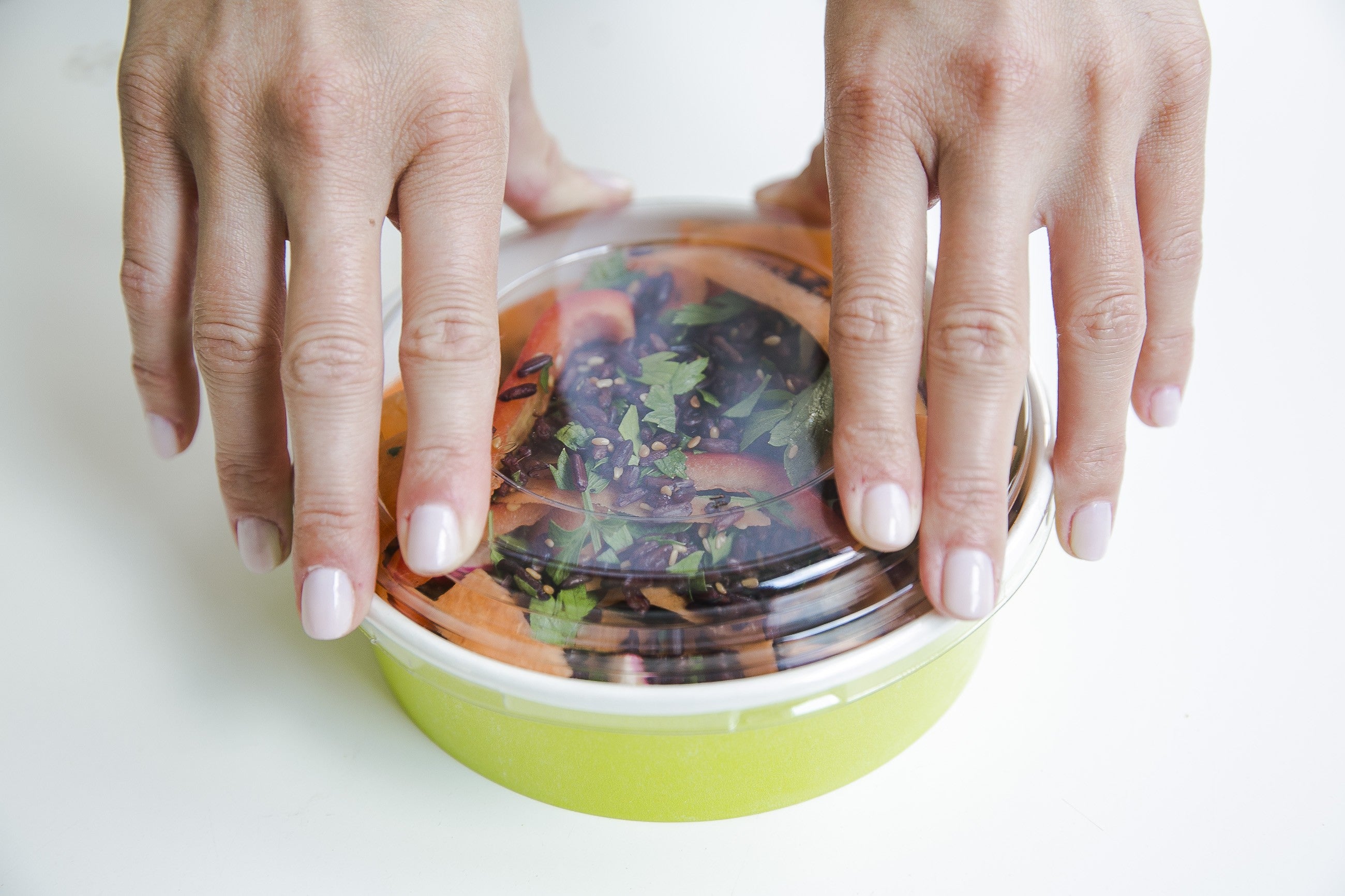 45Pcs - Couvercle plat transparent en plastique RPET FirstPack - Mathon - 2