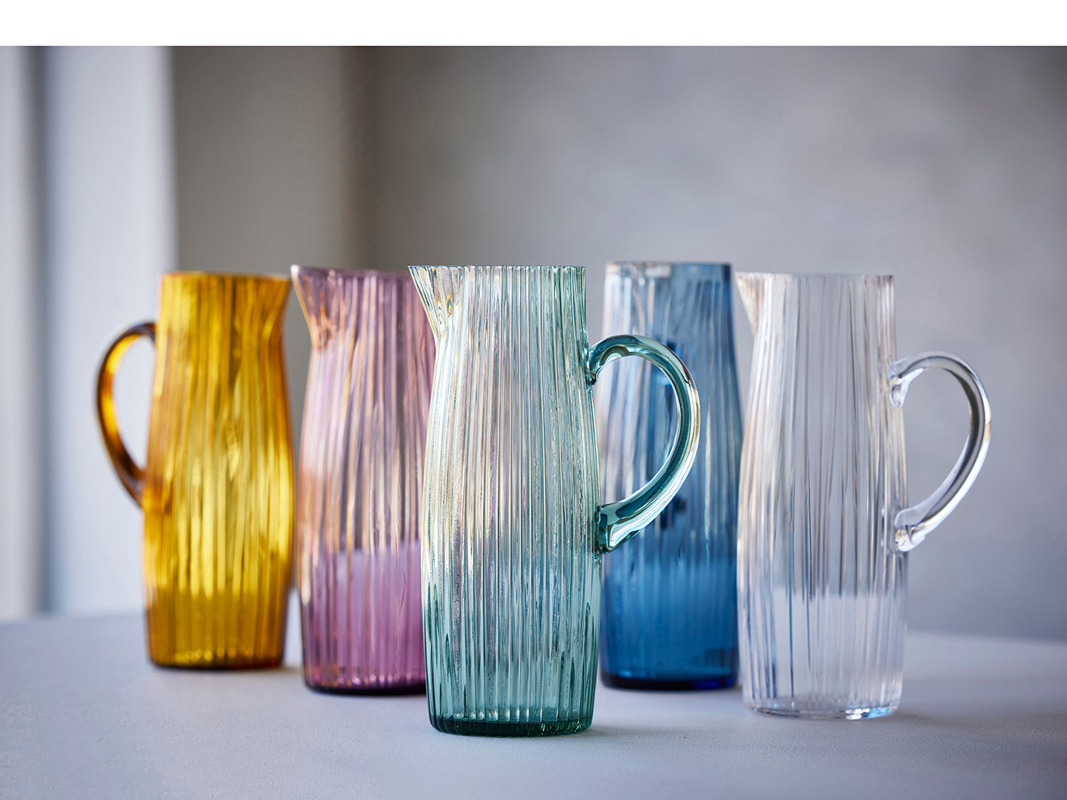 Pichet KUSINTHA en verre Rose Bitz - Mathon - 2