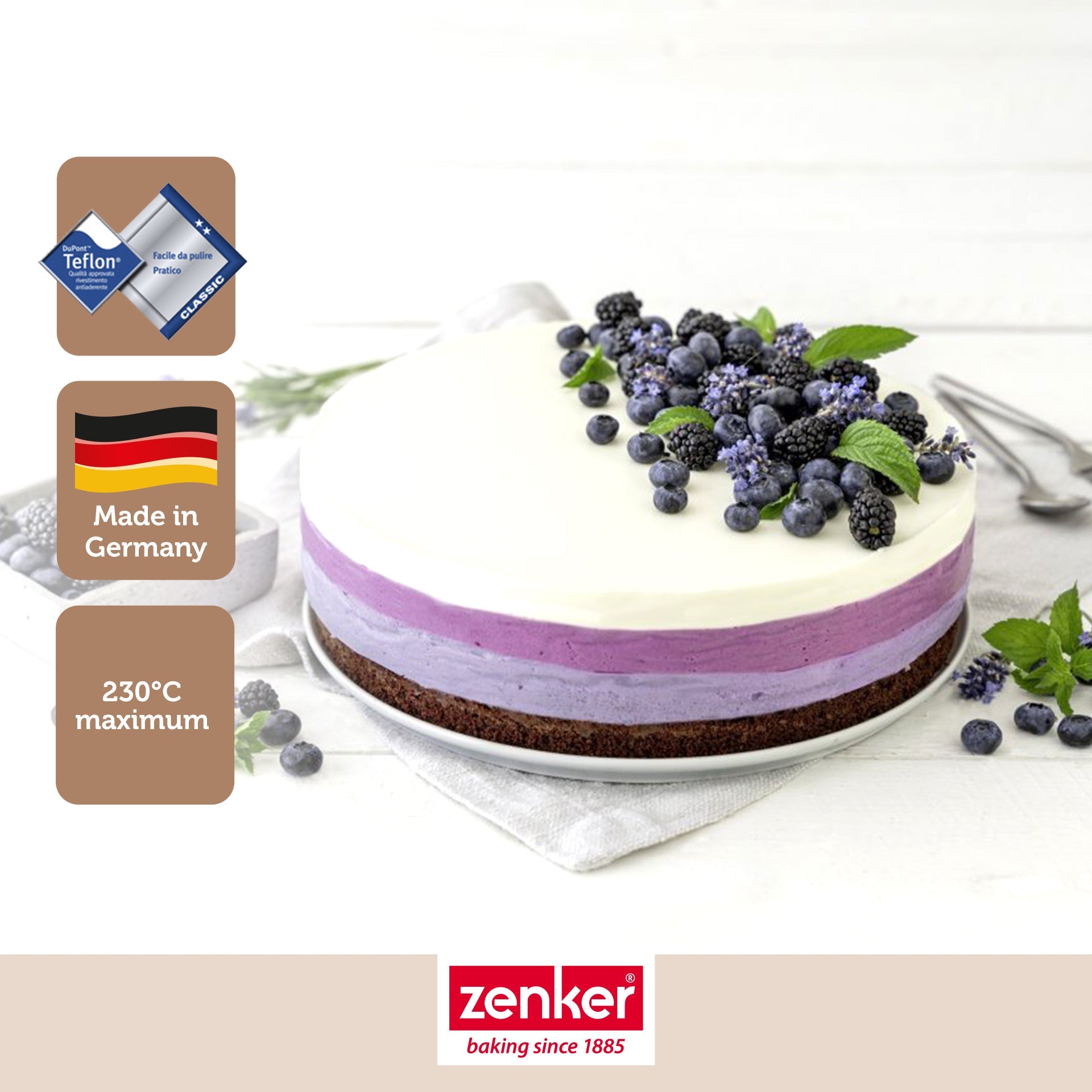 Moule à manqué à charnière en acier 28 cm Zenker Energy Zenker - Mathon - 2