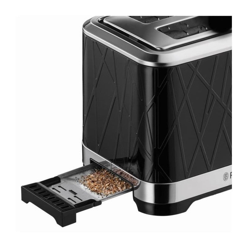 28091-56 Toaster Grille-pain Structure, Liftn Look, Fentes Xl, Cuisson Ajustable, Rechauffe Viennoiseries - Noir Russell Hobbs - Mathon - 3