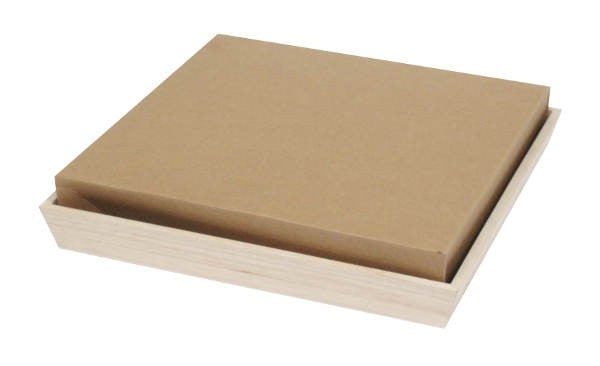 10Pcs - Plateau repas bois NOA  310x310x40mm FirstPack - Mathon - 1