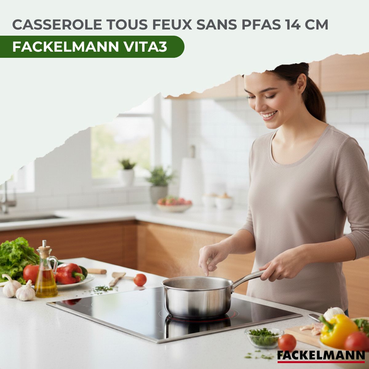 Casserole 14 cm en inox 18/10 Triply  Vita3 Fackelmann - Mathon - 2