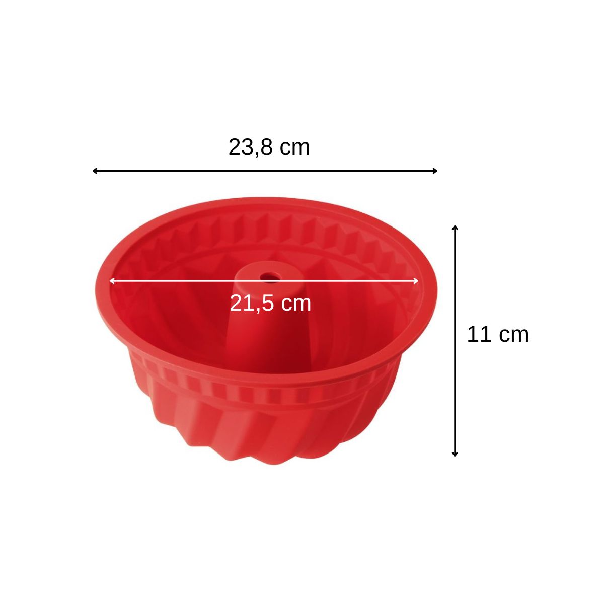 Lot de 2 moules à kouglofs en silicone 21,5 cm Dr. Oetker Flexxibel Love Dr. Oetker - Mathon - 3