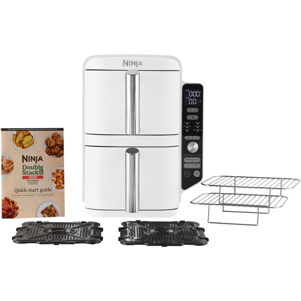 Friteuse Sans Huile Ninja - Double Stack Xl Sl400euwh - Capacité 9,5l - 6 Programmes De Cuisson - Blanc - 2470w Ninja - Mathon - 3