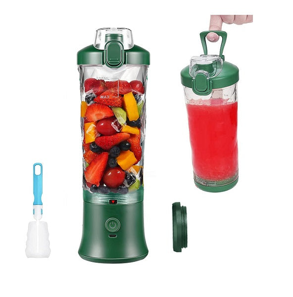 Blender électrique Smoothie 0,6L 240W avec USB-C rechargeable vert Vendos85 - Mathon