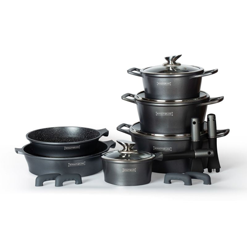 Batterie de cuisine 17 pièces Argenté Royalty Line  RLES1014M-SIL Royalty Line - Mathon - 2