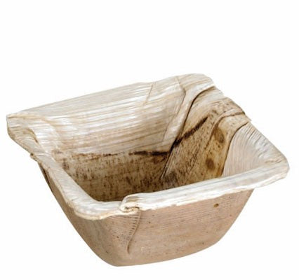 50Pcs - Coupelle carrée en palmier  63x63x33mm 35ml FirstPack - Mathon - 1