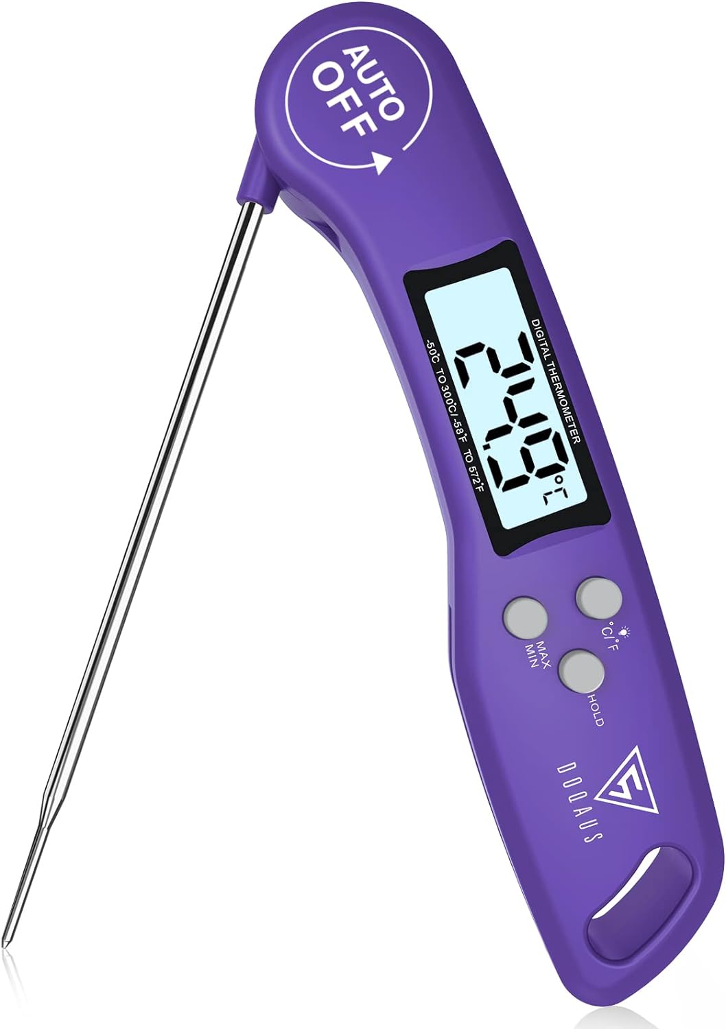 Thermometre Cuisine avec écran LCD pour Viande, BBQ, Steak, Huile, Lait, Vin violet Vendos85 - Mathon