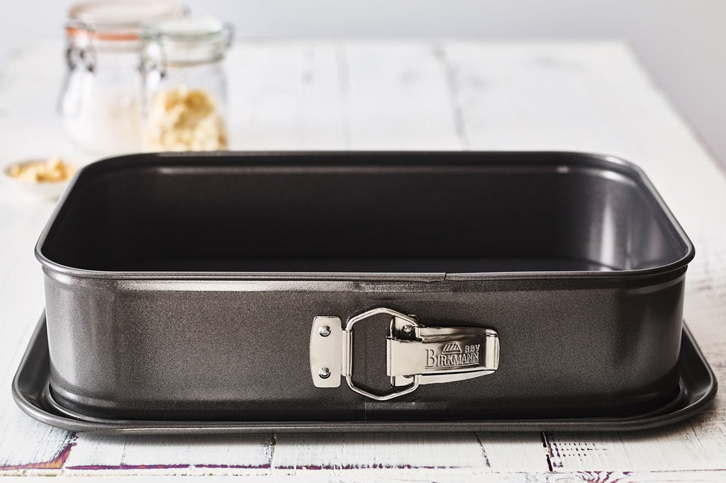 Moule à fond amovible en acier carbone, Easy Baking, 34x23,5xH8 cm Birkmann - Mathon - 2