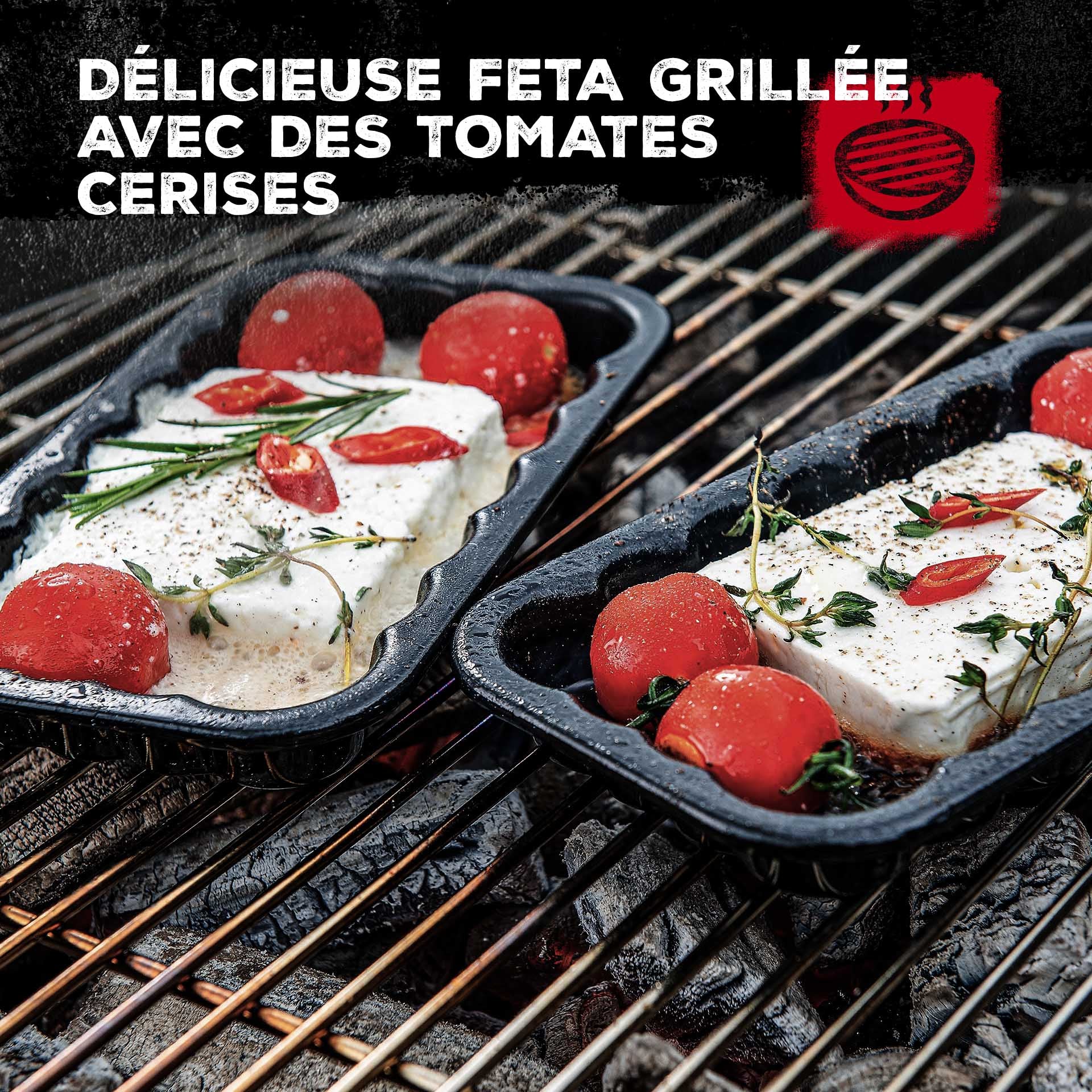 Plat à barbecue en acier émaillé 21 x 12 cm  Barbecue FM Professional - Mathon - 4