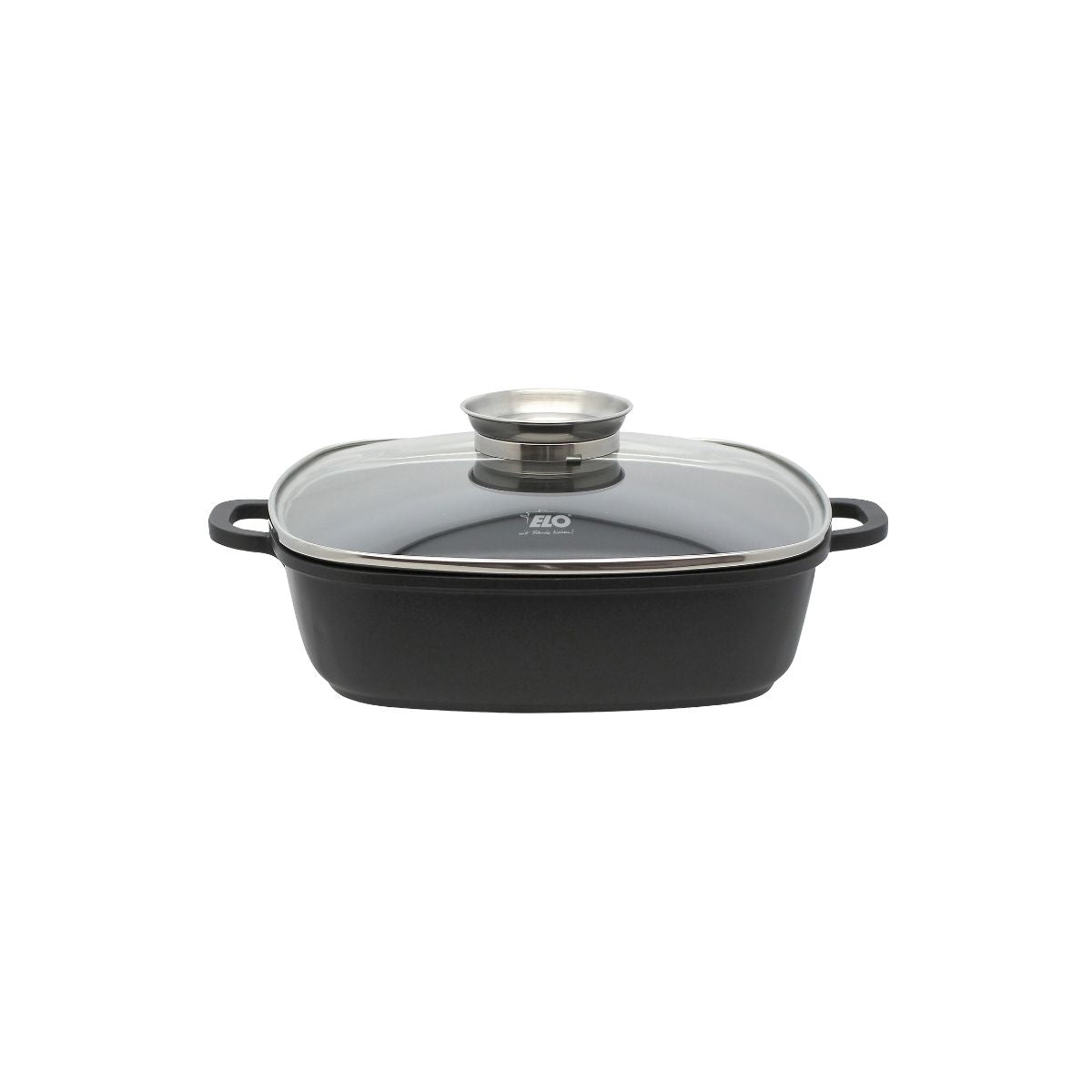 Cocotte 28 x 28 cm en fonte aluminium antiadhésive 3,6 L  Alucast Elo - Mathon - 1