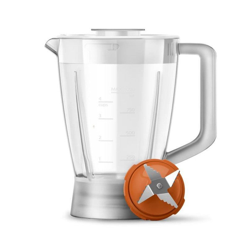 Hr7320/00 - Robot Daily - 700 W - Bol 1,5l - 19 Fonctions -disque 2-en-1 En Inox - 2 Vitesses+pulse - Blanc Philips - Mathon - 2