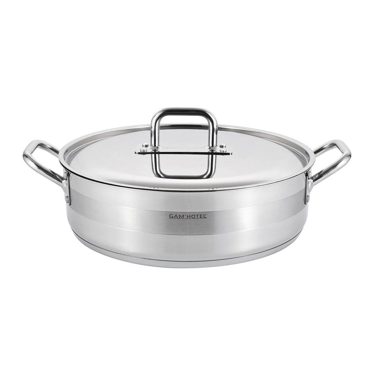 Sautoir inox 38x11cm induction Gam Hotel - Mathon - 1