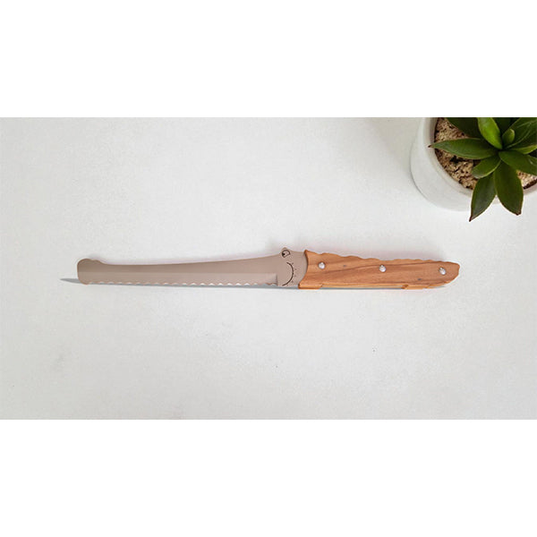 Couteau à pain Croco manche bois d’olivier 32,6 cm Roger Orfèvre - Mathon - 3