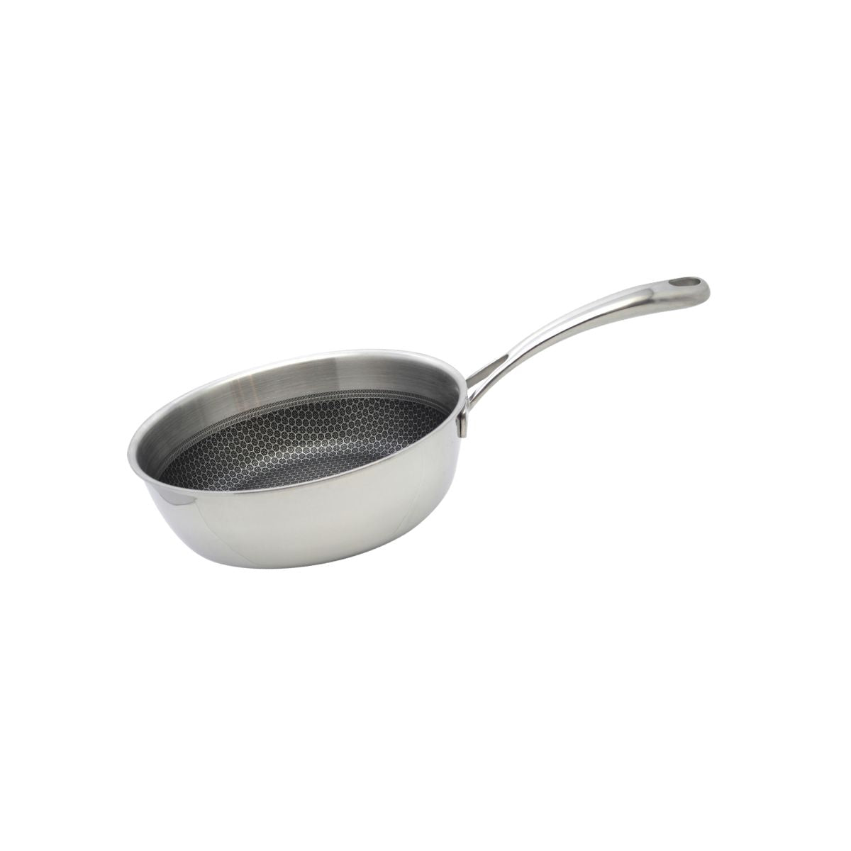 Poêle sauteuse 24 cm en inox 18/10  Relief Evolution Elo - Mathon - 1