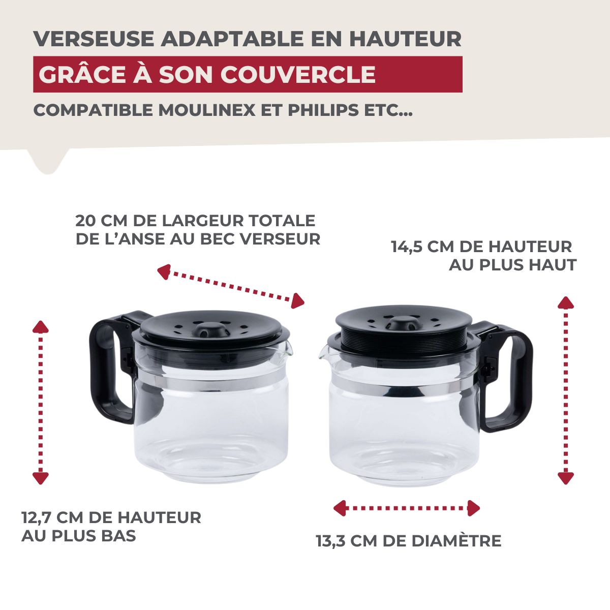 Verseuse adaptable pour cafetière American Tradition  Basic Fackelmann - Mathon - 4