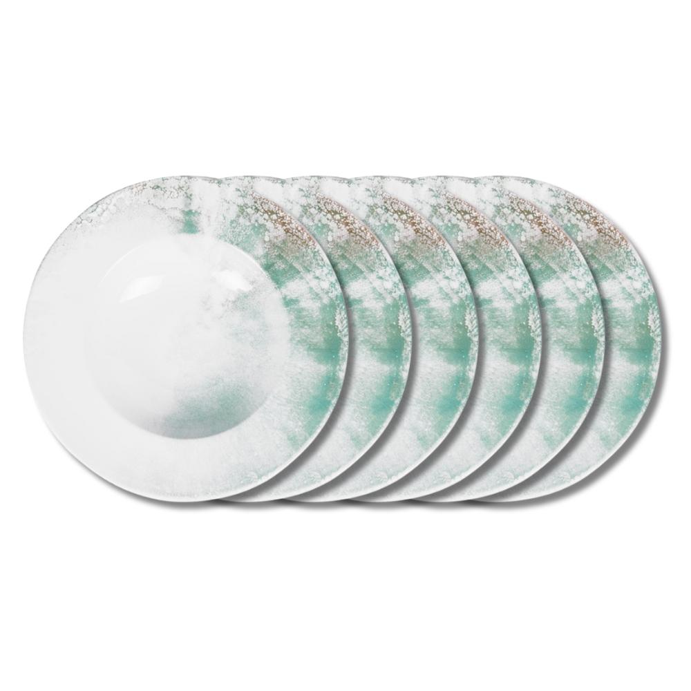 Assiette à pâtes Islande 27 cm (lot de 6) Table passion - Mathon - 1