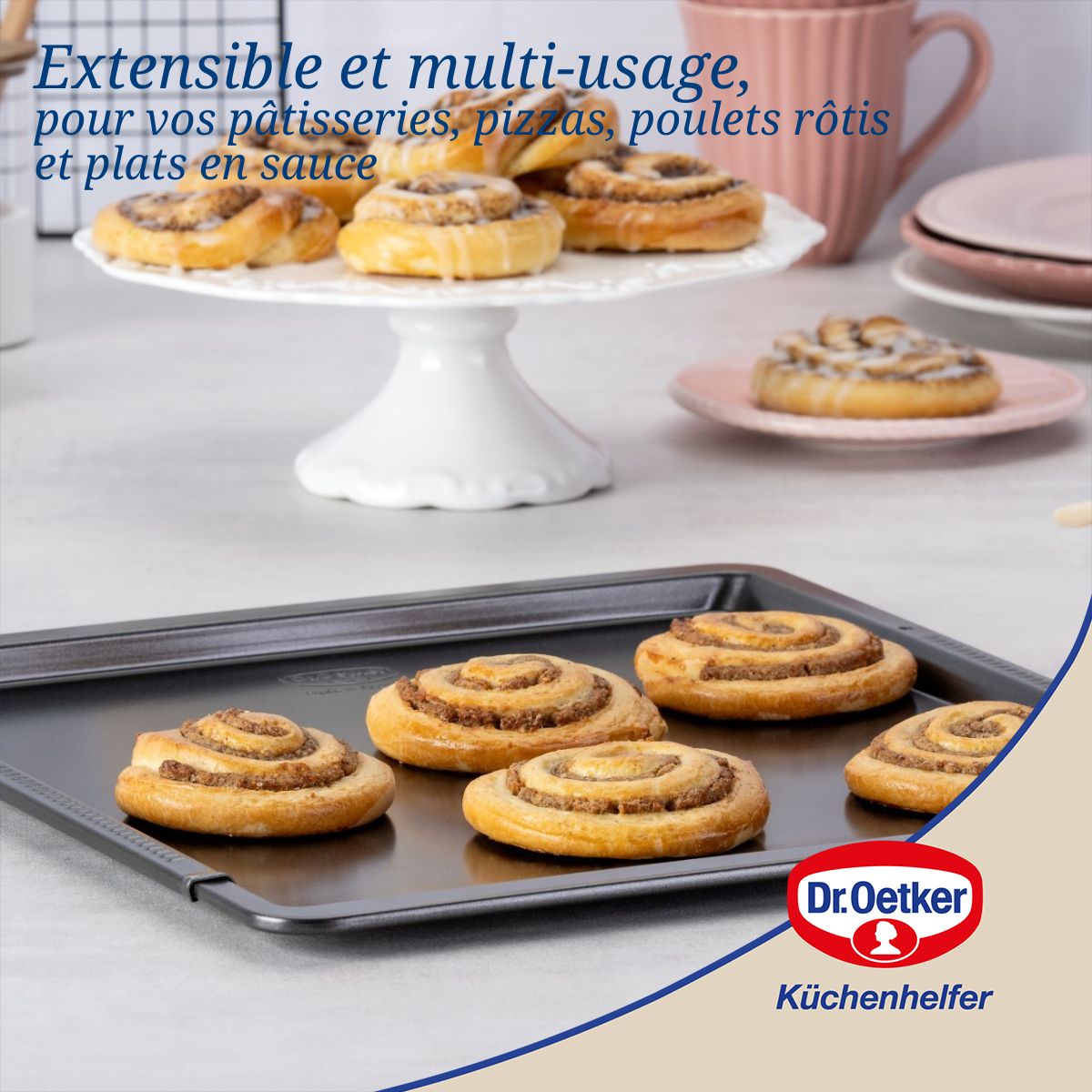 Plaque four extensible 36 à 52 x 33 cm Dr Oetker Tradition Dr. Oetker - Mathon - 4